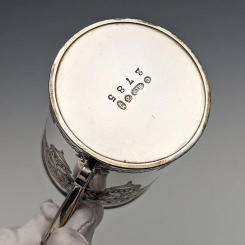 約 1870 年英國古董鍍銀馬克杯 Cooper Brothers